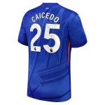 Günstige Fußballtrikots Chelsea Caicedo 25 Heimtrikot 2025-26 Kurzarm